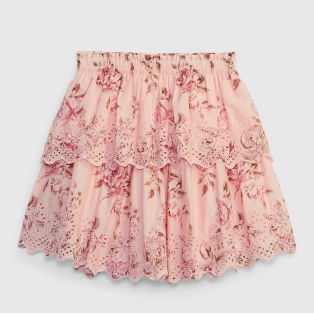 LoveShackFancy x Gap Floral Flippy Skirt